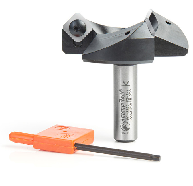 RC-2255 CNC Insert Carbide 3 Wing/Flute Heavy Duty Spoilboard Surfacer