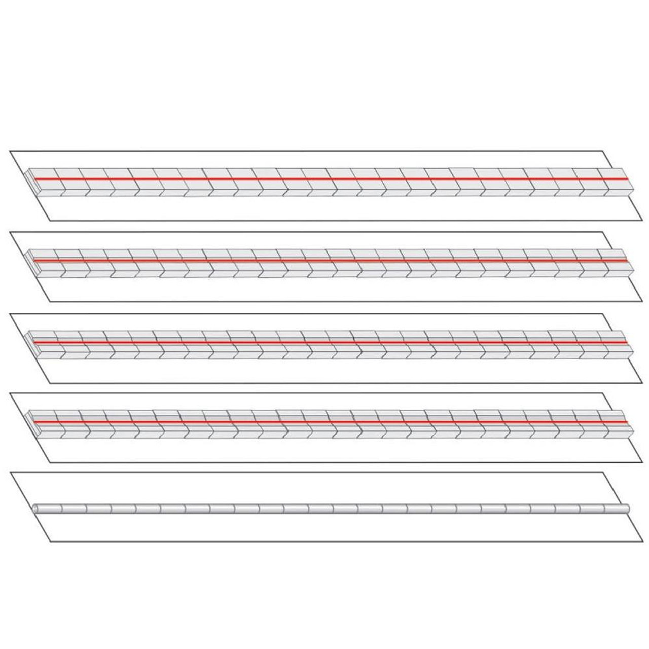Ceramic Weld Backing Tape, Round, Flat & Concave